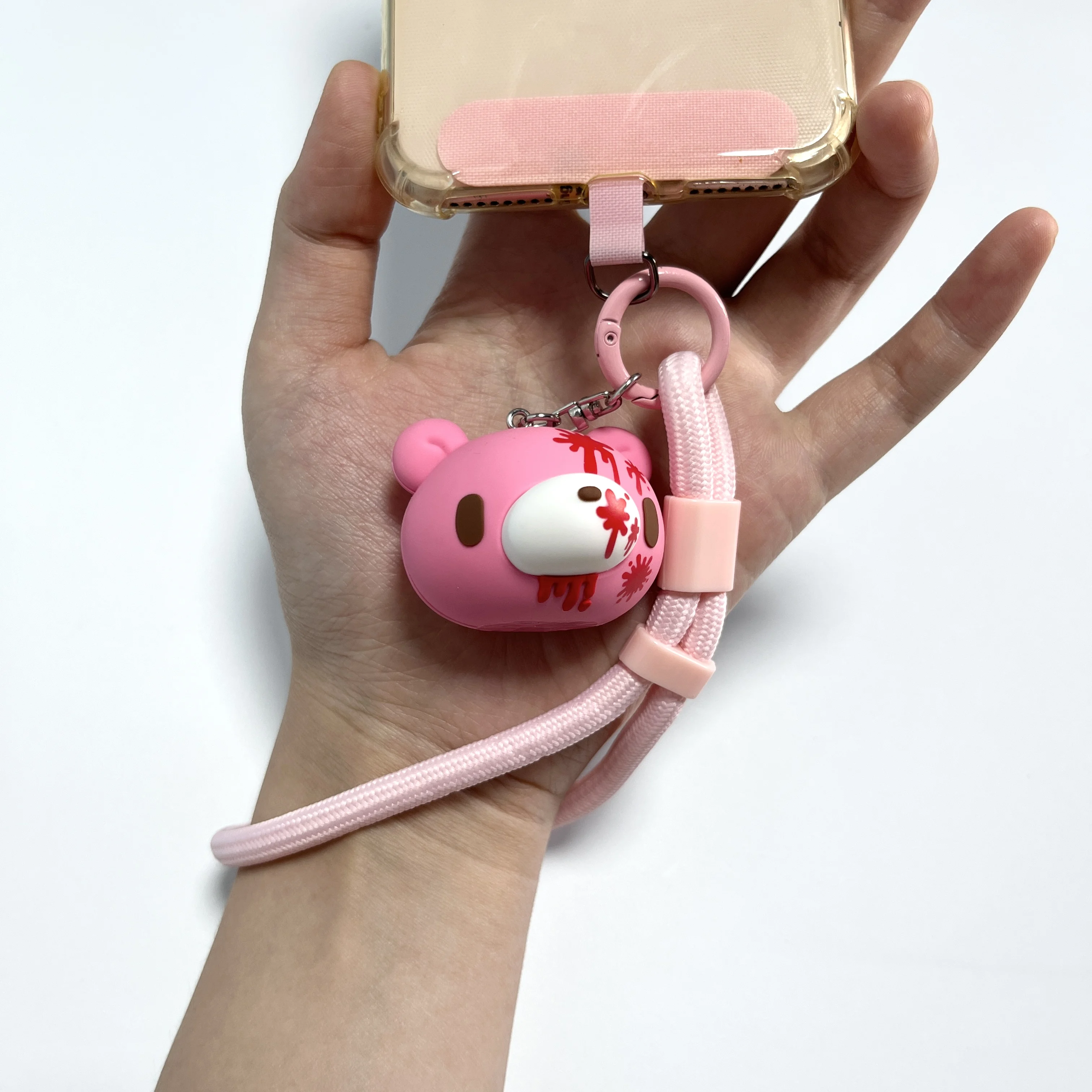 Trendy Pink Bloody Bear Phone Strap Y2K Gothic Mobile Lanyard Anti-loss Hand Rope Cute Doll Pendant Phone Case Accessories
Trendy Pink Bloody Bear Phone Strap Y2K Gothic Mobile Lanyard Anti-loss Hand Rope Cute Doll Pendant Phone Case Accessories