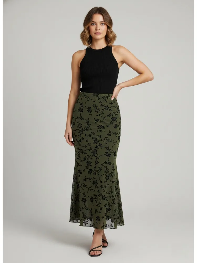 Missuoo, женская узкая юбка с цветочным принтом, высокая талия, средней длины, юбка «рыбий хвост», 2025 г., повседневные элегантные плавки для женщин
Missuoo, женская узкая юбка с цветочным принтом, высокая талия, средней длины, юбка «рыбий хвост», 2025 г., повседневные элегантные плавки для женщин