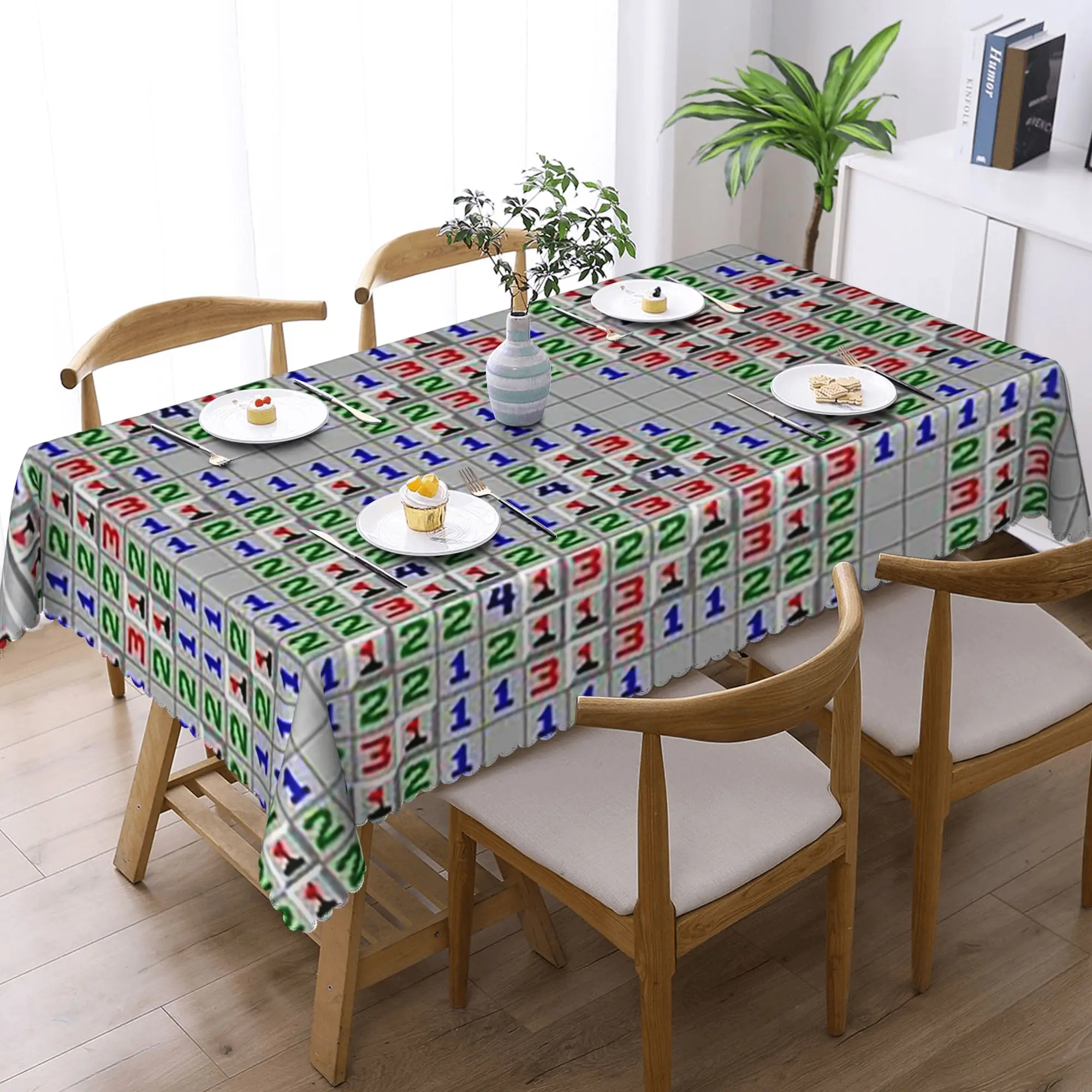 Custom Minesweeper Fun Game Rectangular Tablecloth Oilproof Table Cover for Dining Events Table Cloth
Custom Minesweeper Fun Game Rectangular Tablecloth Oilproof Table Cover for Dining Events Table Cloth