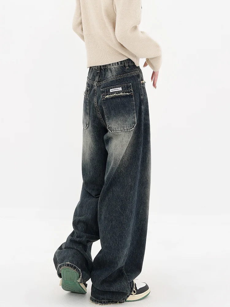 Women's Vintage Blue High Waist Jeans Baggy Denim Trousers 90s Aesthetic Y2k Streetwear Female 2000s Wide Leg Pants Clothes 2023
Women's Vintage Blue High Waist Jeans Baggy Denim Trousers 90s Aesthetic Y2k Streetwear Female 2000s Wide Leg Pants Clothes 2023