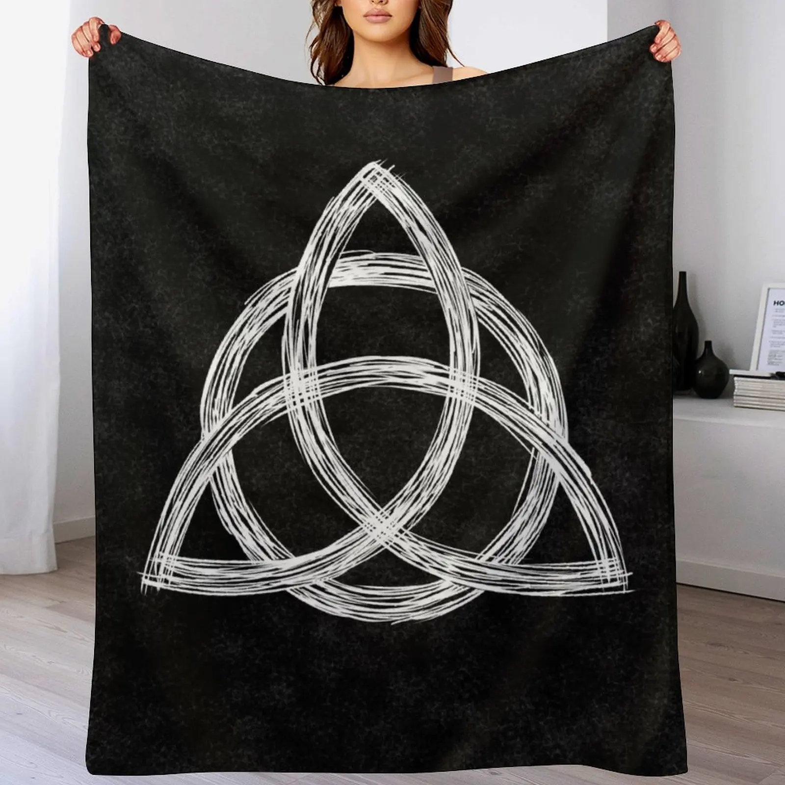 Charmed Sign / Triquetra / Witches Knot / Witch Symbol Drawing for Spiritual Women Throw Blanket Birthday gift for mom
Charmed Sign / Triquetra / Witches Knot / Witch Symbol Drawing for Spiritual Women Throw Blanket Birthday gift for mom