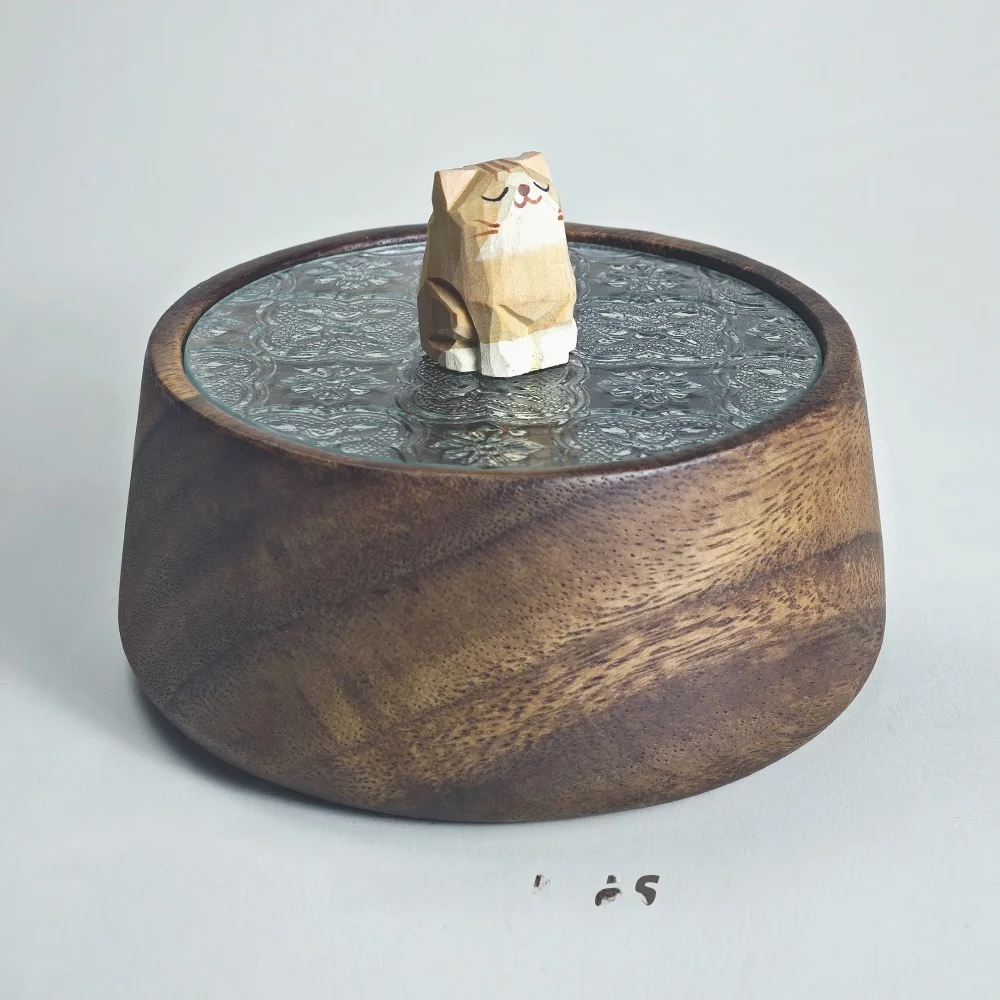 Handcrafted Orange Kitten Walnut Wood Carving Jewelry Box Decorative Healing Birthday Gift round Bowl Fruit Tray Home Decor
Handcrafted Orange Kitten Walnut Wood Carving Jewelry Box Decorative Healing Birthday Gift round Bowl Fruit Tray Home Decor