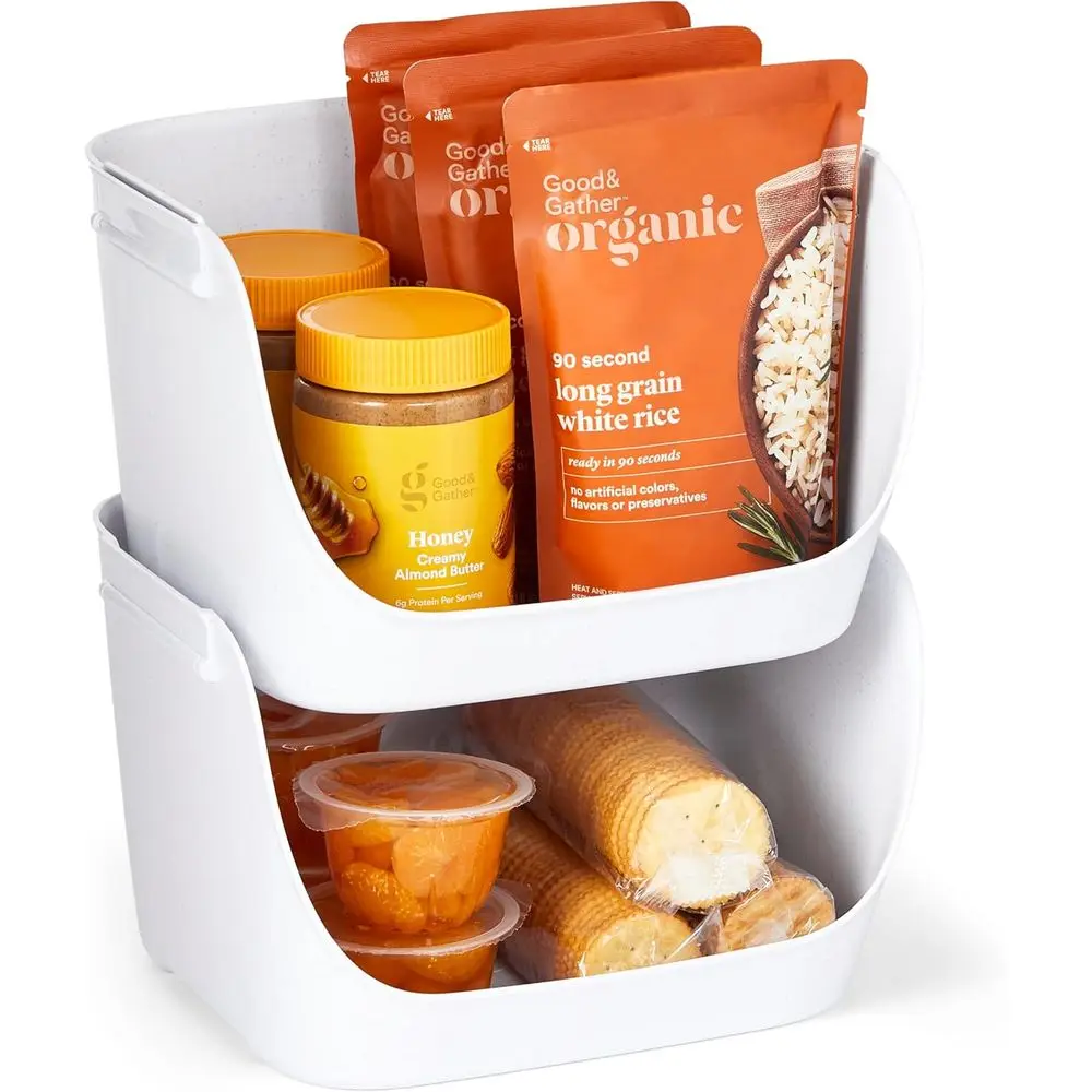 ShelBin Stacking Pantry Bins, 2-Pack, Stackable Storage Basket Organizers or Kitchen and Cabinet Organization
ShelBin Stacking Pantry Bins, 2-Pack, Stackable Storage Basket Organizers or Kitchen and Cabinet Organization