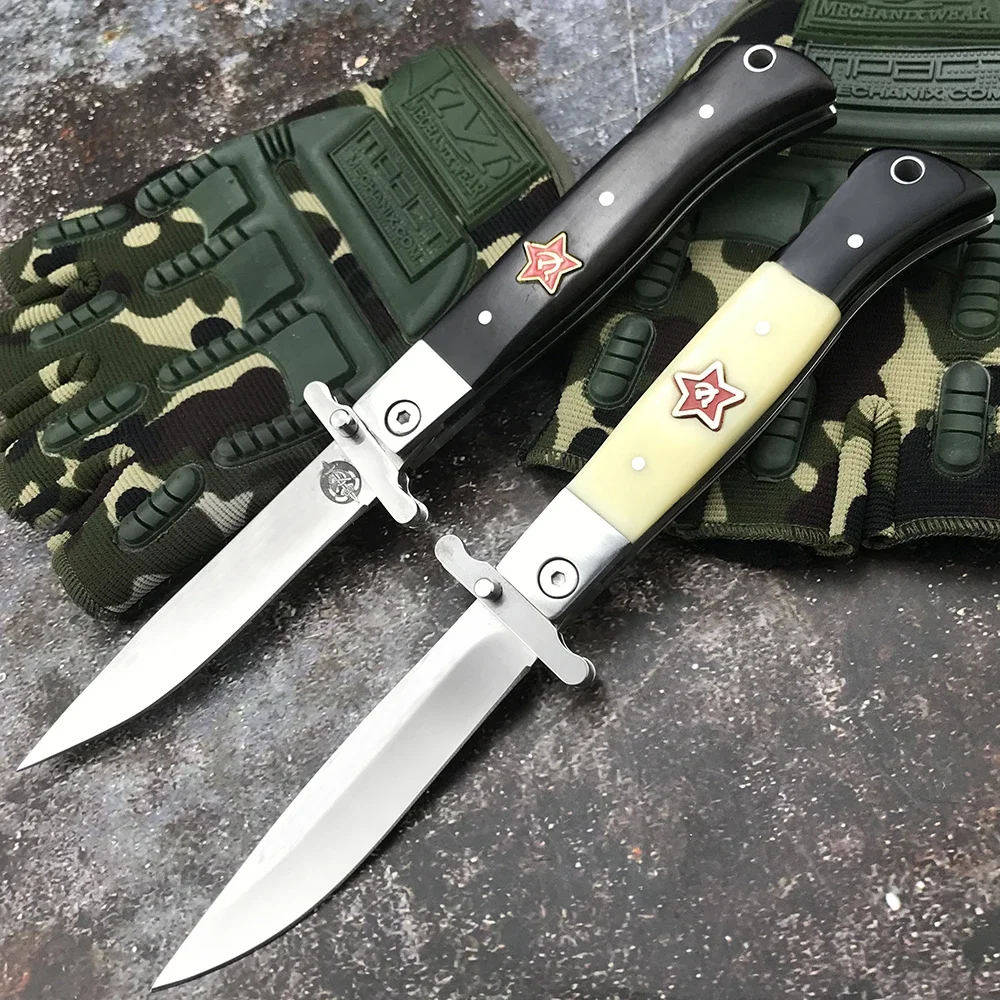 Russia Finka Nkvd Kgb folding knife 440c steel blade outdoor tactical military hunting knife Camping survival EDC tool gift
Russia Finka Nkvd Kgb folding knife 440c steel blade outdoor tactical military hunting knife Camping survival EDC tool gift