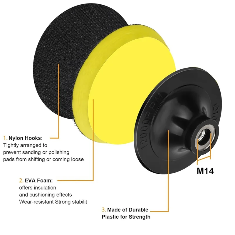4Inch Angle Grinder Sanding Discs, 100Pcs Sand Paper Discs With 4 Inch Hook And Loop Backing Pad & 1/4Inch Drill Adapter-A79G
4Inch Angle Grinder Sanding Discs, 100Pcs Sand Paper Discs With 4 Inch Hook And Loop Backing Pad & 1/4Inch Drill Adapter-A79G