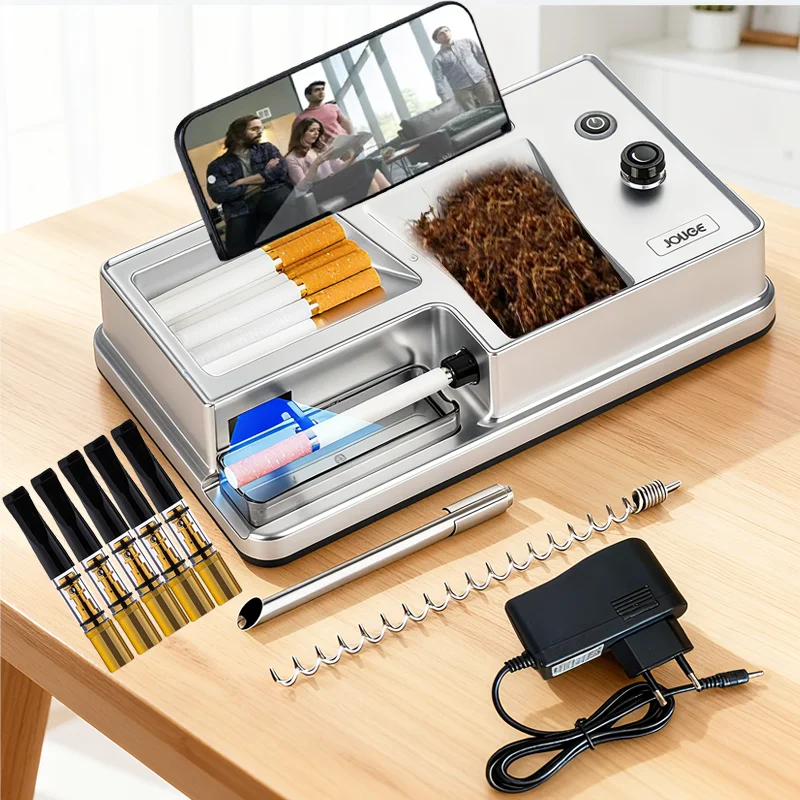 Electric Automatic Cigarette Rolling Machine Auto Cigarette Maker Tobacco Filling Injector Device Smoking Tool Accessories
Electric Automatic Cigarette Rolling Machine Auto Cigarette Maker Tobacco Filling Injector Device Smoking Tool Accessories