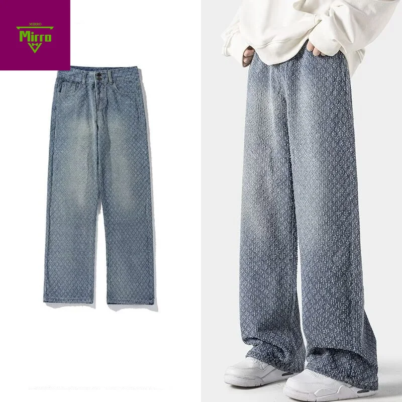 【Mirrordust】Autumn Men and Women Loose Fashion Straight Long Pants Printed Wide-Leg Casual Street Korean Style Jeans
【Mirrordust】Autumn Men and Women Loose Fashion Straight Long Pants Printed Wide-Leg Casual Street Korean Style Jeans