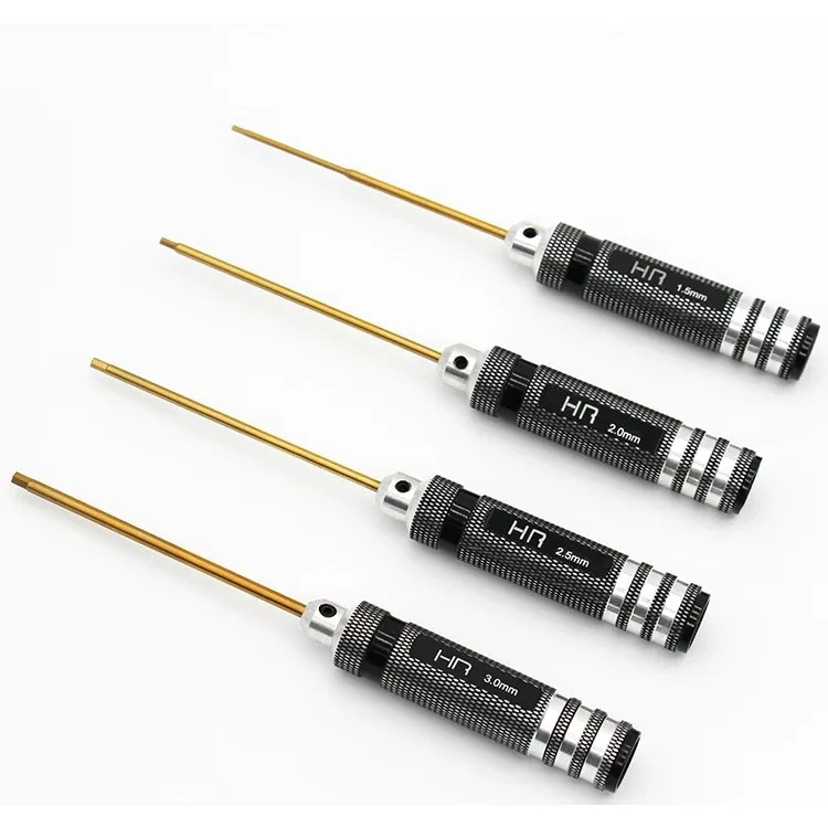 Hex Screwdriver Set 1.5/2.0/2.5/3.0mm Allen Wrench Tool Kit Steel Shaft Anti-Slip Handle for RC Car Drone Helicopter Repair
Hex Screwdriver Set 1.5/2.0/2.5/3.0mm Allen Wrench Tool Kit Steel Shaft Anti-Slip Handle for RC Car Drone Helicopter Repair