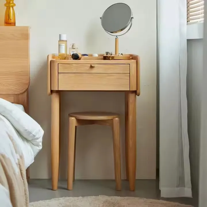 -ee Gorange K7053 Modern Solid Oak Wood Apartment-Friendly Bedroom Set with Bed Cupboard Dressing Table (No Mirror)
-ee Gorange K7053 Modern Solid Oak Wood Apartment-Friendly Bedroom Set with Bed Cupboard Dressing Table (No Mirror)
