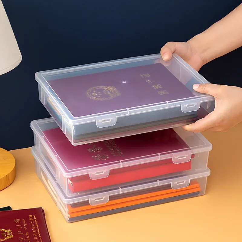 Desktop Office Transparent File Box for Document, Test Paper and Certificate Storage, A4 Book Data Sorting Storage Box
Desktop Office Transparent File Box for Document, Test Paper and Certificate Storage, A4 Book Data Sorting Storage Box