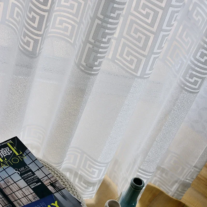 Modern Curtains for Living Dining Room Bedroom Simple Pure Color Jacquard Window Tulle French Window Sheer Curtains
Modern Curtains for Living Dining Room Bedroom Simple Pure Color Jacquard Window Tulle French Window Sheer Curtains