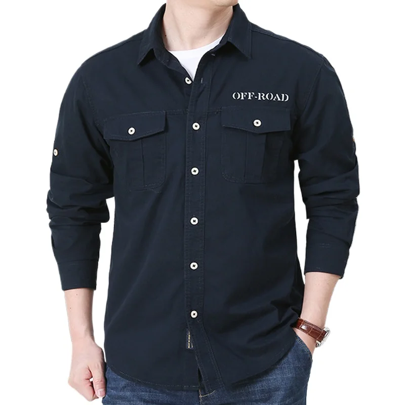 New Spring Men Tooling Shirts Male Cotton Outdoor Multi-pockets Casual Shirts Quality Man Large Size Solid Long-sleeved Shirts 5
New Spring Men Tooling Shirts Male Cotton Outdoor Multi-pockets Casual Shirts Quality Man Large Size Solid Long-sleeved Shirts 5