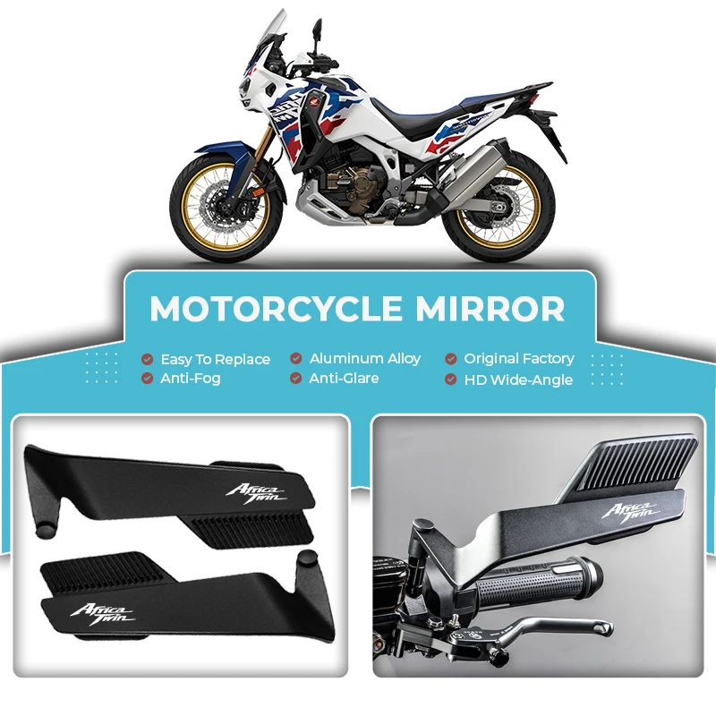Motorcycle Wide View Convex Mirrors Anti Glare Alloy Wind Wing For HONDA Africa Twin CRF1100 CRF1100L AfricaTwin LNC750S
Motorcycle Wide View Convex Mirrors Anti Glare Alloy Wind Wing For HONDA Africa Twin CRF1100 CRF1100L AfricaTwin LNC750S