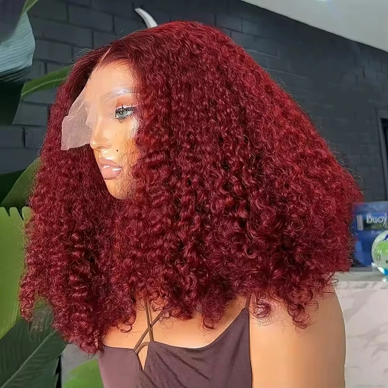 99J Colored Curly Deep Water Wave Lace Front Wig 13x4 Burgundy Remy Short Bob Frontal Human Hair Wigs Women Pre Plucked Wig 200%
99J Colored Curly Deep Water Wave Lace Front Wig 13x4 Burgundy Remy Short Bob Frontal Human Hair Wigs Women Pre Plucked Wig 200%