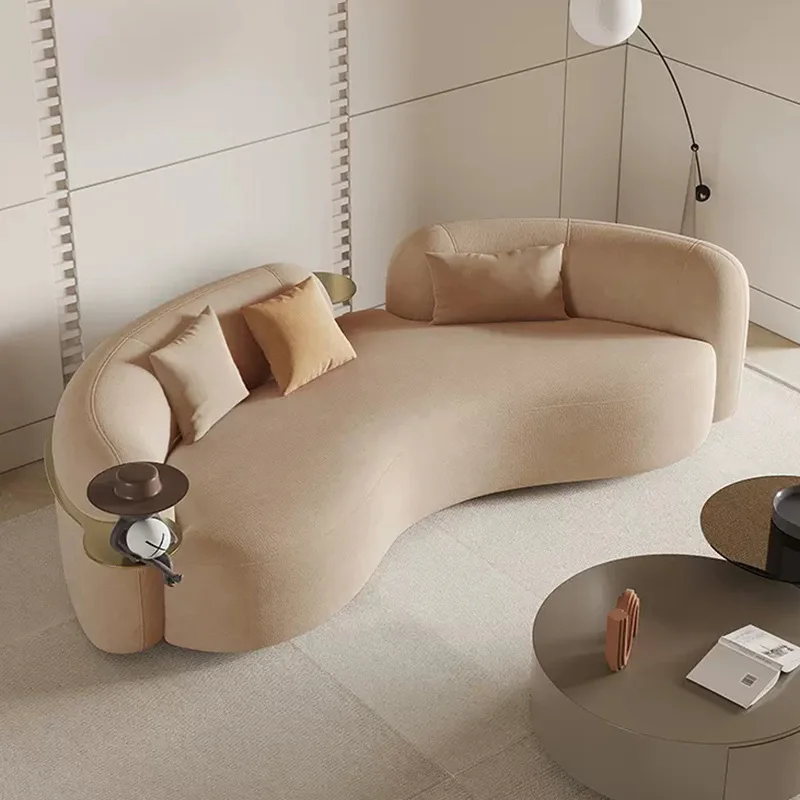 Modern Simple Fabric Sofa Three-Person Arc-shaped Model Soft Leisure Couch Living Room Furniture European Style
Modern Simple Fabric Sofa Three-Person Arc-shaped Model Soft Leisure Couch Living Room Furniture European Style