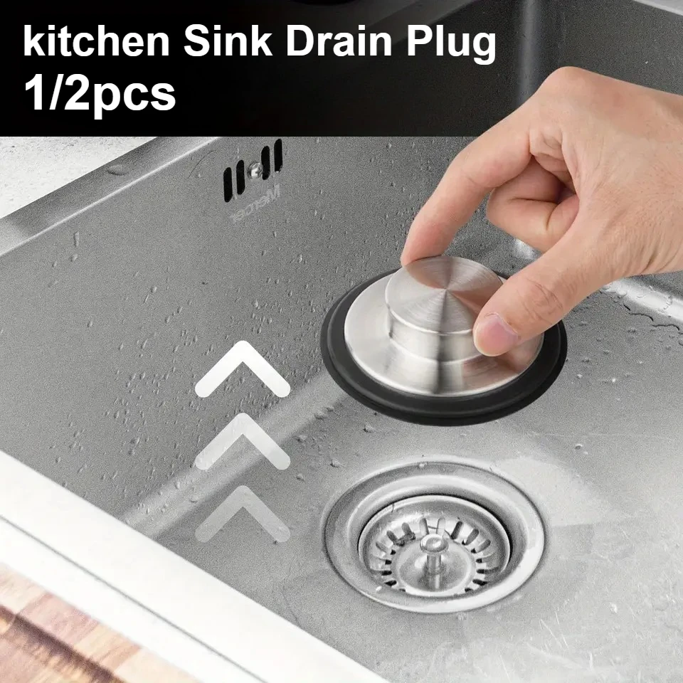 1/2 шт., сливная пробка для кухонной раковины, пробка для вывоза мусора, пробка для раковины, сливная крышка для кухонной раковины из нержавеющей стали, кухонные аксессуары
1/2 шт., сливная пробка для кухонной раковины, пробка для вывоза мусора, пробка для раковины, сливная крышка для кухонной раковины из нержавеющей стали, кухонные аксессуары