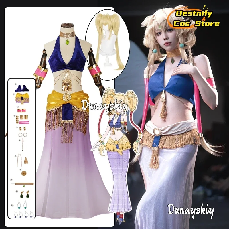 CosplayTsukiyomi Utau Doujin Cosplay Dancer Costume Sexy Bandeau Top Midriff-Baring Women's Dresses Anime Disguise for Adult Wom
CosplayTsukiyomi Utau Doujin Cosplay Dancer Costume Sexy Bandeau Top Midriff-Baring Women's Dresses Anime Disguise for Adult Wom