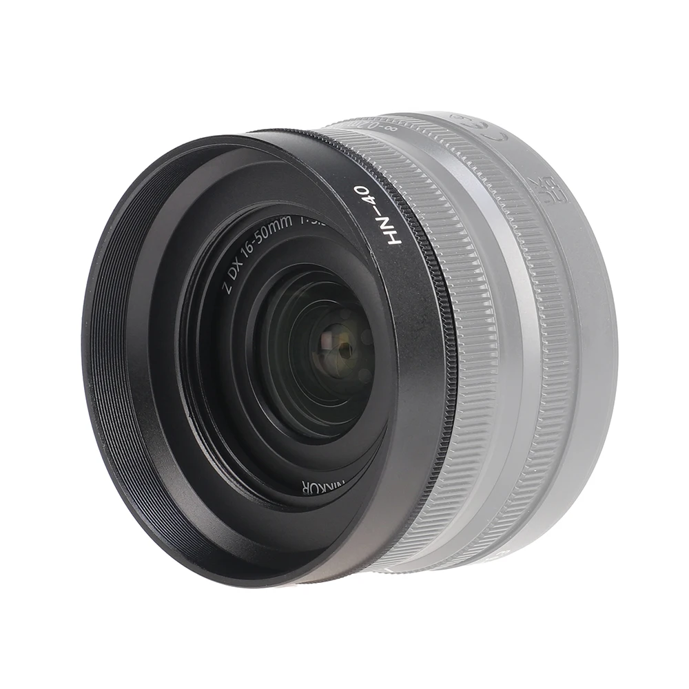 FOTGA Micro Single Lens Hood For Nikon 16-50mm F3.5-6.3 VR Lens Hood HN-40 Camera Photography Accessories Camera Fotografica
FOTGA Micro Single Lens Hood For Nikon 16-50mm F3.5-6.3 VR Lens Hood HN-40 Camera Photography Accessories Camera Fotografica