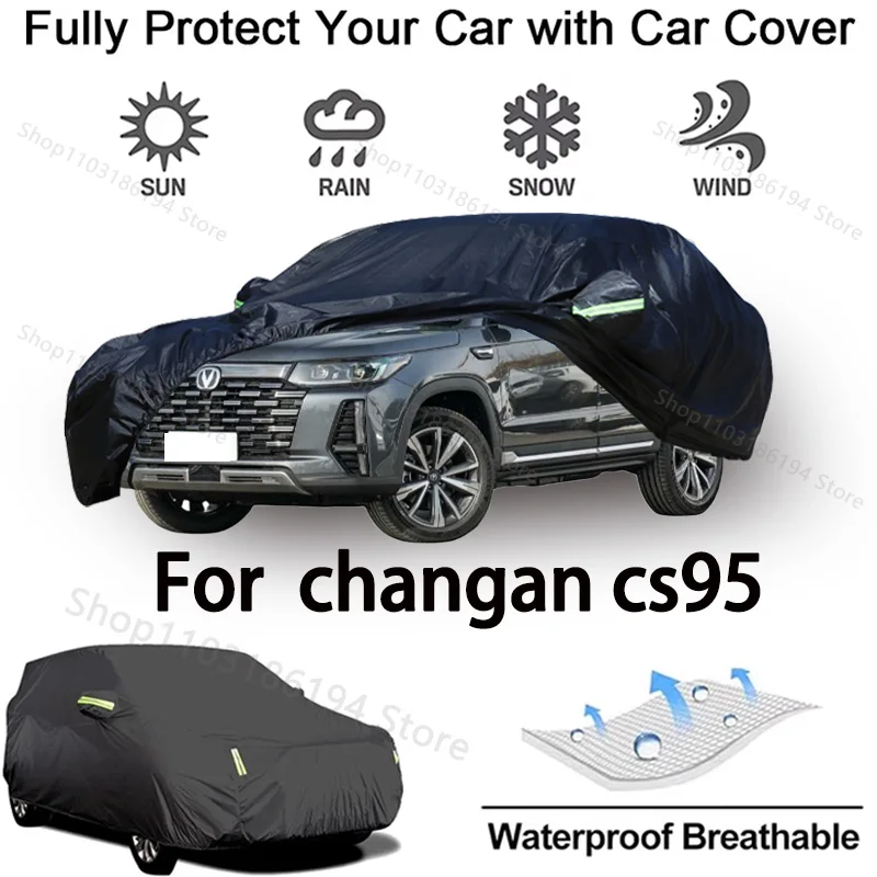 Полный автомобильный чехол для ChangAn CS95, наружное защитное снаряжение, защита от снега, солнцезащитный козырек, водонепроницаемые и пыленепроницаемые автомобильные аксессуары
Полный автомобильный чехол для ChangAn CS95, наружное защитное снаряжение, защита от снега, солнцезащитный козырек, водонепроницаемые и пыленепроницаемые автомобильные аксессуары