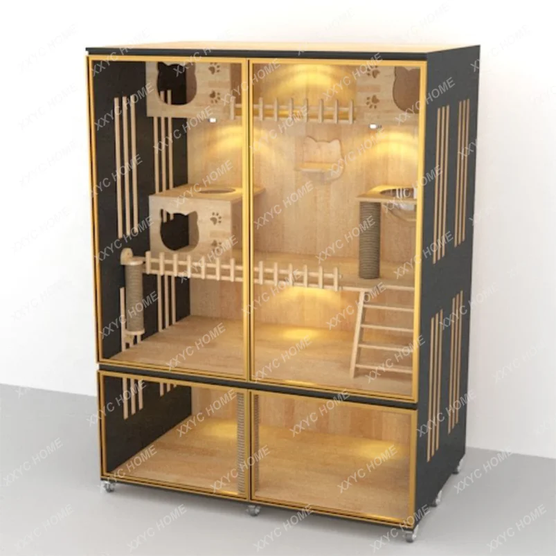 TTIndoor Big Pet Cat Play Cage House 2 Cats Nest House Furniture Wooden Two Storey Cat House Villa
TTIndoor Big Pet Cat Play Cage House 2 Cats Nest House Furniture Wooden Two Storey Cat House Villa