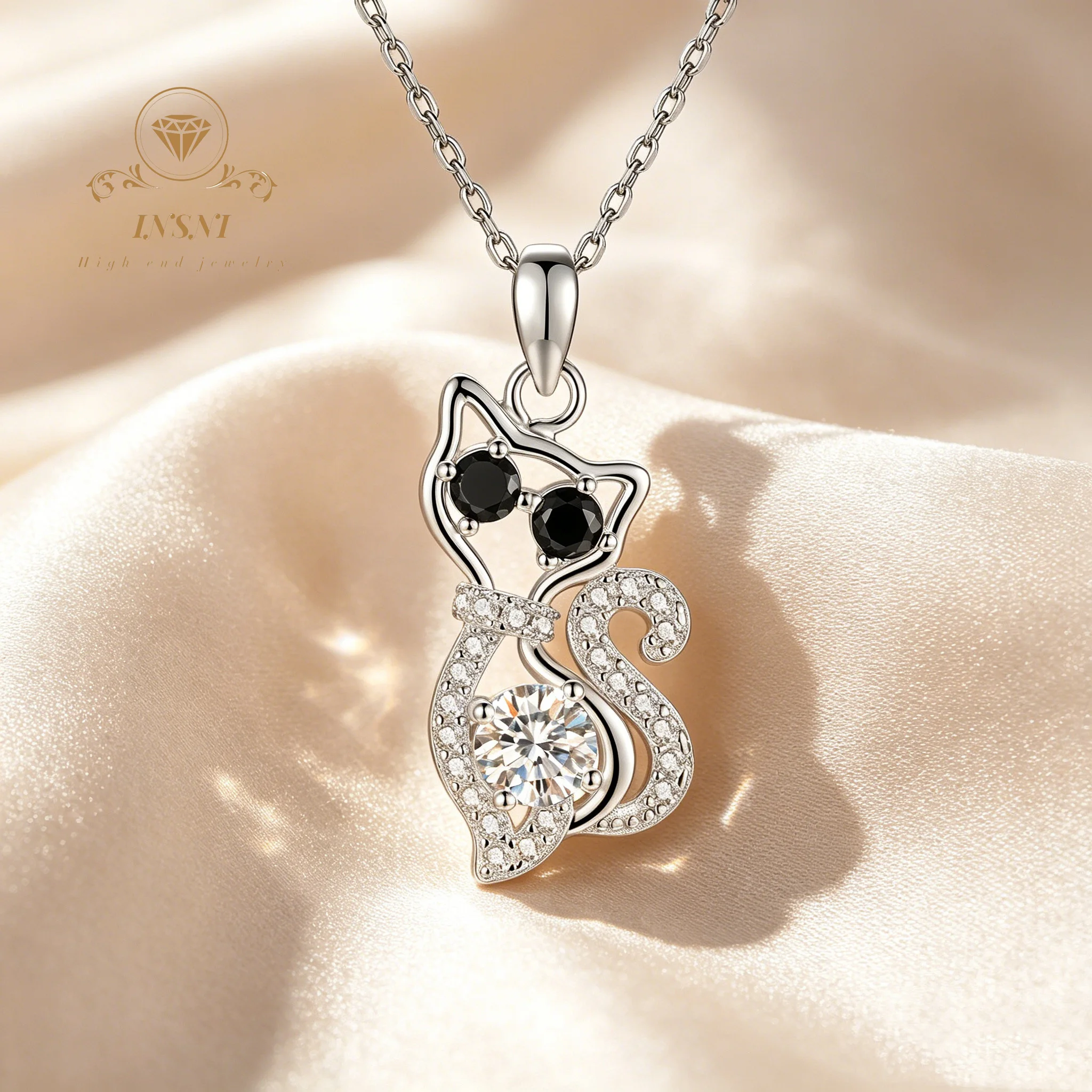 Original Design Ins Hip Hop Cat Necklace Versatile Cute Animal Pendant S925 Silver Jewelry Affordable Light Luxury Gift Women
Original Design Ins Hip Hop Cat Necklace Versatile Cute Animal Pendant S925 Silver Jewelry Affordable Light Luxury Gift Women