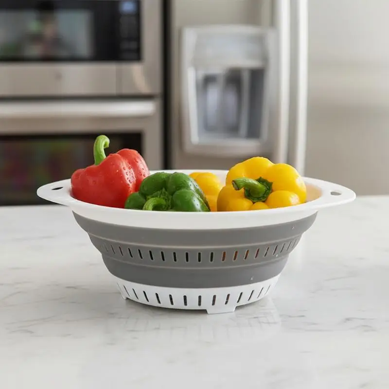 Collapsible Silicone Kitchen Drain Basket Heat Resistant Multi-use Fruit Vegetable Washer for Picnic Camping Sink
Collapsible Silicone Kitchen Drain Basket Heat Resistant Multi-use Fruit Vegetable Washer for Picnic Camping Sink