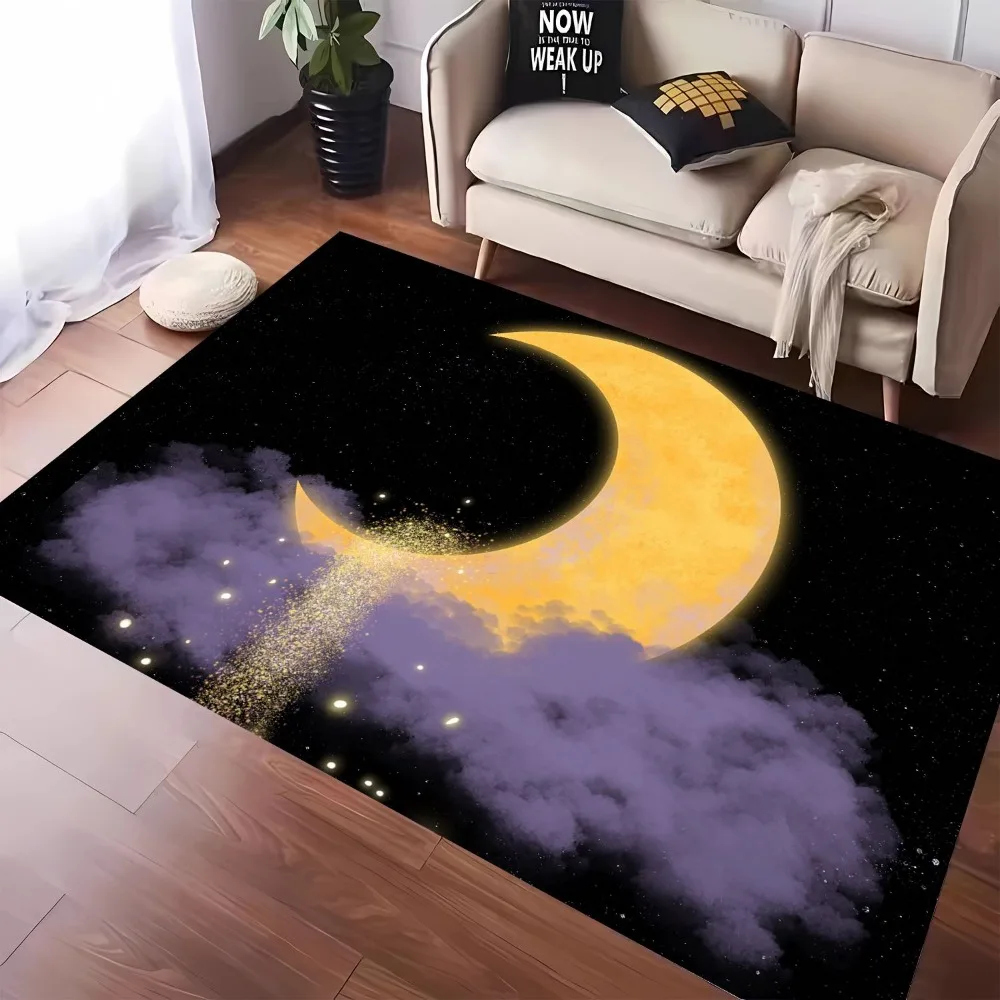 1pc Carpet Dark Sky Dreamy Moon Print for Home Living Room Bedroom Decor Non-slip Rug Floor Mat Surface Comfortable Carpet Gift
1pc Carpet Dark Sky Dreamy Moon Print for Home Living Room Bedroom Decor Non-slip Rug Floor Mat Surface Comfortable Carpet Gift