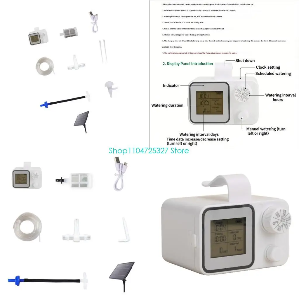 D8KF Sun Energy Automatic Watering System For Indoor Outdoor bushes With clock Feature
D8KF Sun Energy Automatic Watering System For Indoor Outdoor bushes With clock Feature