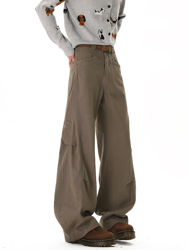 Мужские рабочие брюки цвета хаки свободного прямого кроя, повседневные брюки для весны, осени и зимы, американские ретро-брюки с пэчворком
Мужские рабочие брюки цвета хаки свободного прямого кроя, повседневные брюки для весны, осени и зимы, американские ретро-брюки с пэчворком