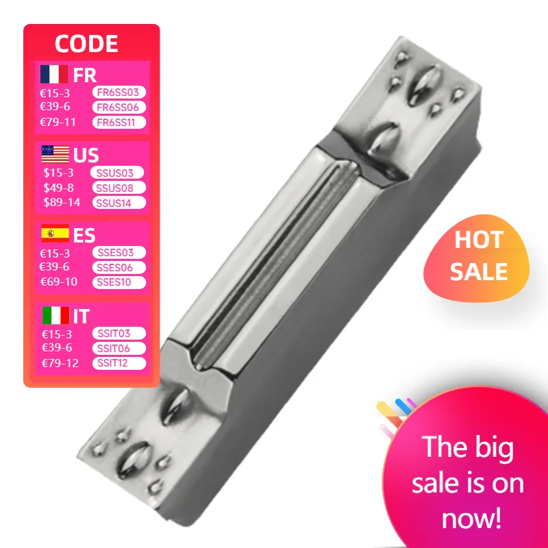 MGMN150 MGMN200 MGMN250 G MGMN300 MGMN400 MGMN500 M H01 Carbide Grooving Insert Slotted Blade For Aluminium Cutting Turning Tool
MGMN150 MGMN200 MGMN250 G MGMN300 MGMN400 MGMN500 M H01 Carbide Grooving Insert Slotted Blade For Aluminium Cutting Turning Tool
