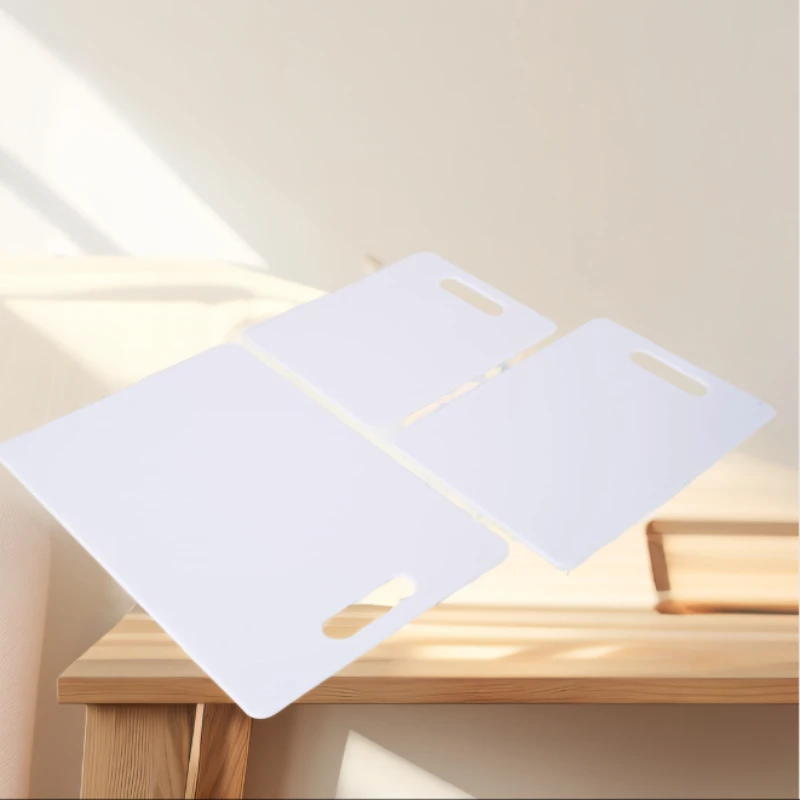 Plastic Cutting Board Set, Dishwasher Safe Polyester Cutting Boards for Kitchen with Easy Grip Handles, Set of 3, White
Plastic Cutting Board Set, Dishwasher Safe Polyester Cutting Boards for Kitchen with Easy Grip Handles, Set of 3, White