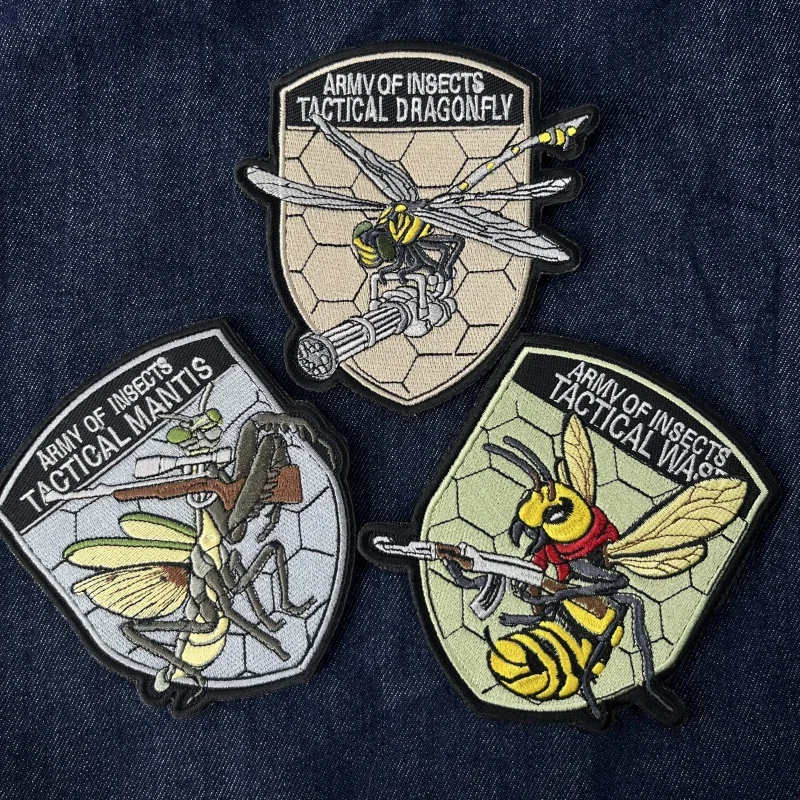 Tactical Insect Embroidery Hook&Loop Patches Bee Mantis Dragonfly Outdoor Morale Badge for DIY Clothes Backpack Applique
Tactical Insect Embroidery Hook&Loop Patches Bee Mantis Dragonfly Outdoor Morale Badge for DIY Clothes Backpack Applique