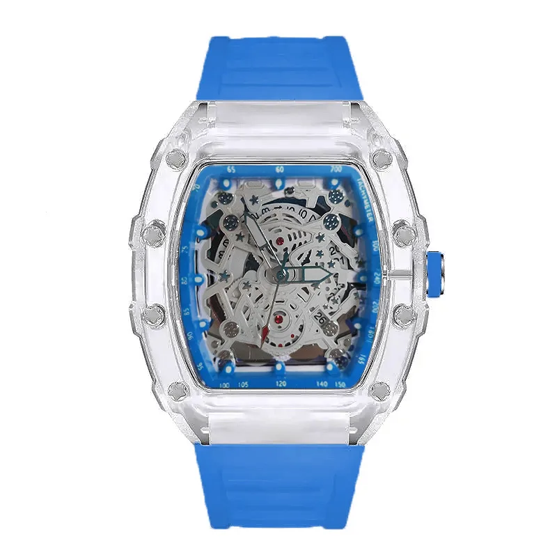 Tonneau Fashion Quartz Watch Men Transparent Shape Casual Luxury Waterproof Rubber Strap Male Watches Men AAA Clock Relogio
Tonneau Fashion Quartz Watch Men Transparent Shape Casual Luxury Waterproof Rubber Strap Male Watches Men AAA Clock Relogio