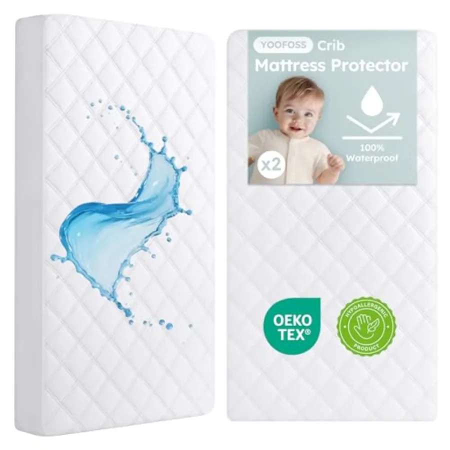 Yooss Waterpro Crib Mattress Protector, Quilted Crib Mattress Pad Cover Ultra St Breathable, Mache Washable Toddler Mattress Pr
Yooss Waterpro Crib Mattress Protector, Quilted Crib Mattress Pad Cover Ultra St Breathable, Mache Washable Toddler Mattress Pr
