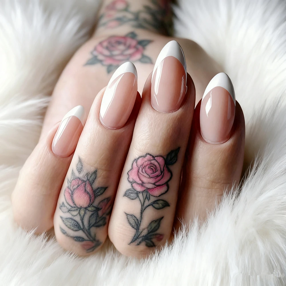 Acrylic Fake Nail French Tip Short Stiletto Press On False Nail With Glue Reusable DIY Woman Fingernails Manicure Accessories
Acrylic Fake Nail French Tip Short Stiletto Press On False Nail With Glue Reusable DIY Woman Fingernails Manicure Accessories