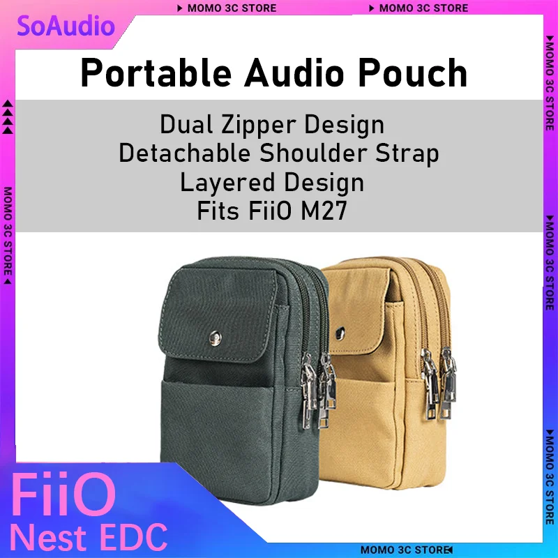 Fiio Nest EDC Series Portable Universal Canvas Storage Bag For Player M17 / M27 For Outdoor Daily Travel Carry
Fiio Nest EDC Series Portable Universal Canvas Storage Bag For Player M17 / M27 For Outdoor Daily Travel Carry