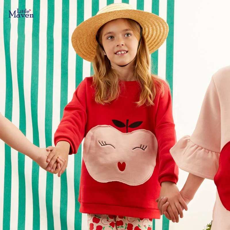 Little maven Baby Girls Apple Sweatshirt Autumn Long and Thin Children Tops Cotton Lovely for Kids Girls
Little maven Baby Girls Apple Sweatshirt Autumn Long and Thin Children Tops Cotton Lovely for Kids Girls