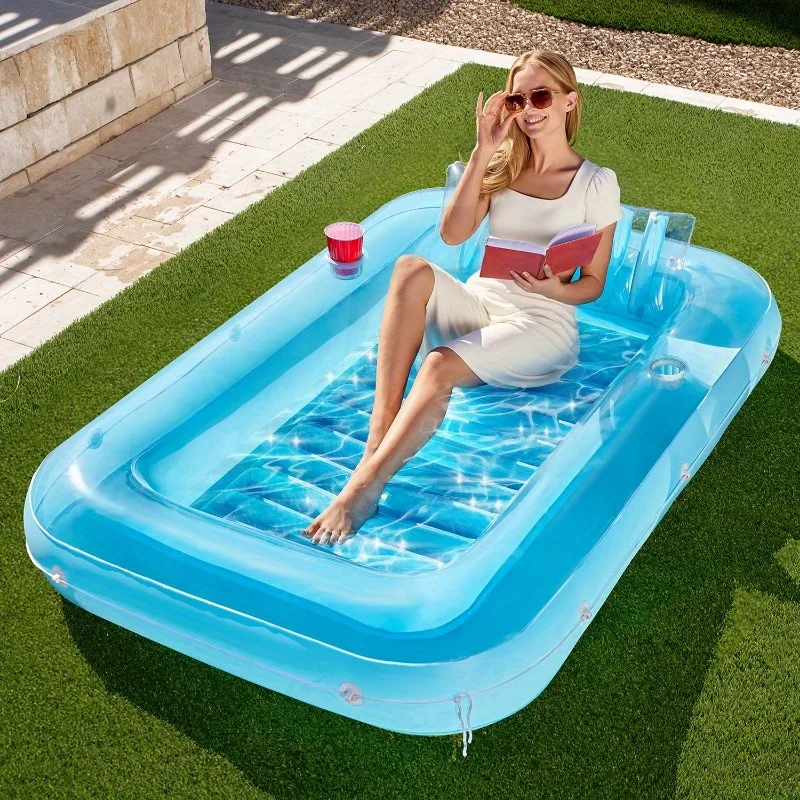 Inflatable Tanning Pool Lounger Float 70'' X 46'' Pool Floats Adult Sunbathing Bed for Water Blow Up Kids Ball Pit Party Gifts
Inflatable Tanning Pool Lounger Float 70'' X 46'' Pool Floats Adult Sunbathing Bed for Water Blow Up Kids Ball Pit Party Gifts