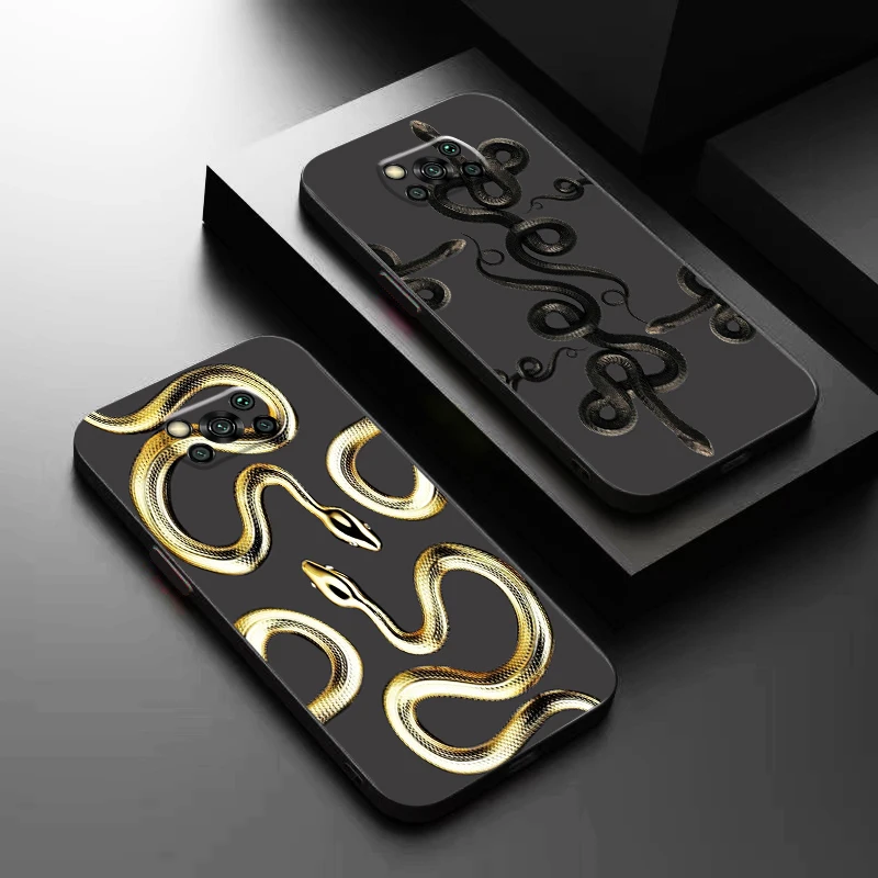 Snake Graphic Luxury For Xiaomi POCO F5 F4 F3 GT POCO X5 X4 X3 Pro NFC M4 M3 Pro 5G Phone Case Liquid Silicone Back Carcasa
Snake Graphic Luxury For Xiaomi POCO F5 F4 F3 GT POCO X5 X4 X3 Pro NFC M4 M3 Pro 5G Phone Case Liquid Silicone Back Carcasa