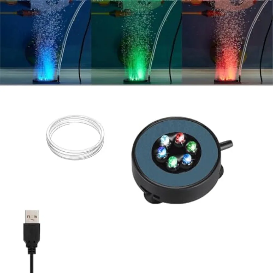 Aquarium USB LED Light 2Inch Air Stone Timer with 3Ft Slicone Tubing Fish Tank Bubbler or Freshwater and Saltwater Fish Tank No
Aquarium USB LED Light 2Inch Air Stone Timer with 3Ft Slicone Tubing Fish Tank Bubbler or Freshwater and Saltwater Fish Tank No