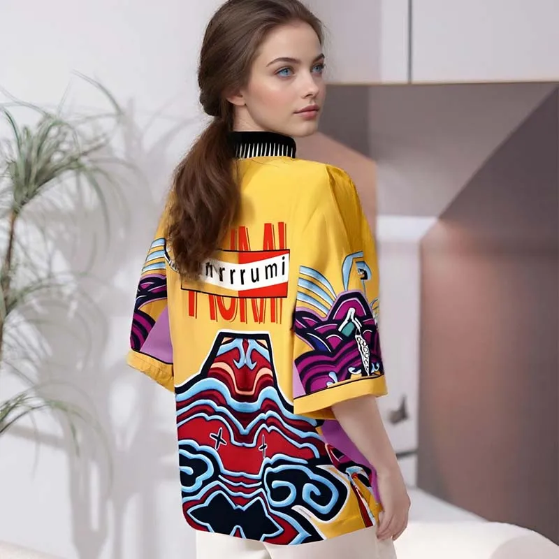 Rumi Kpop Demon Hunters Korean Style Cosplay Kimono Summer Short Sleeve Haori Cloak Halloween Carnival Party Kimono
Rumi Kpop Demon Hunters Korean Style Cosplay Kimono Summer Short Sleeve Haori Cloak Halloween Carnival Party Kimono
