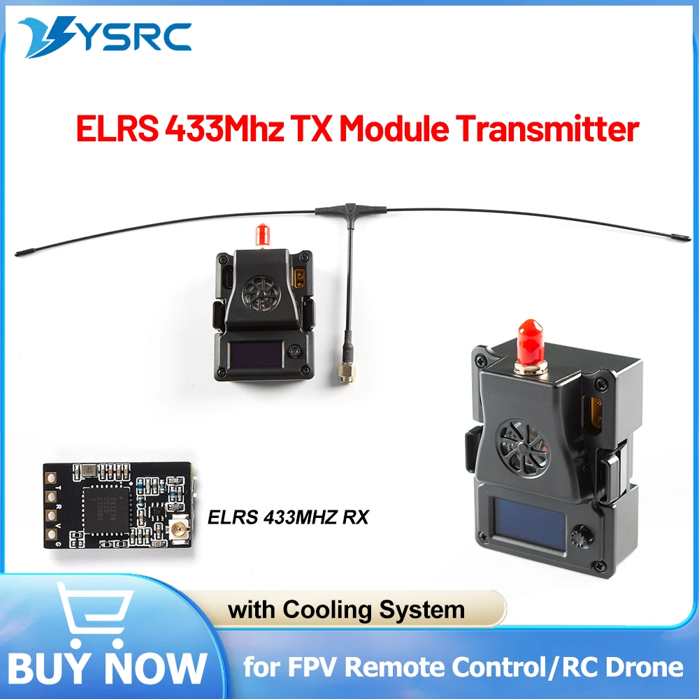 ELRS 433MHz TX Micro Radio Transmitter 1000mW High Frequency Head /Nano 433Mhz RX Receiver 25-500mhz Refresh Rate with T Antenna
ELRS 433MHz TX Micro Radio Transmitter 1000mW High Frequency Head /Nano 433Mhz RX Receiver 25-500mhz Refresh Rate with T Antenna
