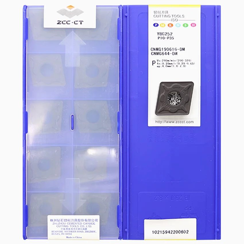 CNMG190616-DM YBC251/CNMG190616-DM YBC252 ZCC.CT CNMG644 CNMG190616 CNC blade carbide inserts Turning inserts 10pcs/box
CNMG190616-DM YBC251/CNMG190616-DM YBC252 ZCC.CT CNMG644 CNMG190616 CNC blade carbide inserts Turning inserts 10pcs/box