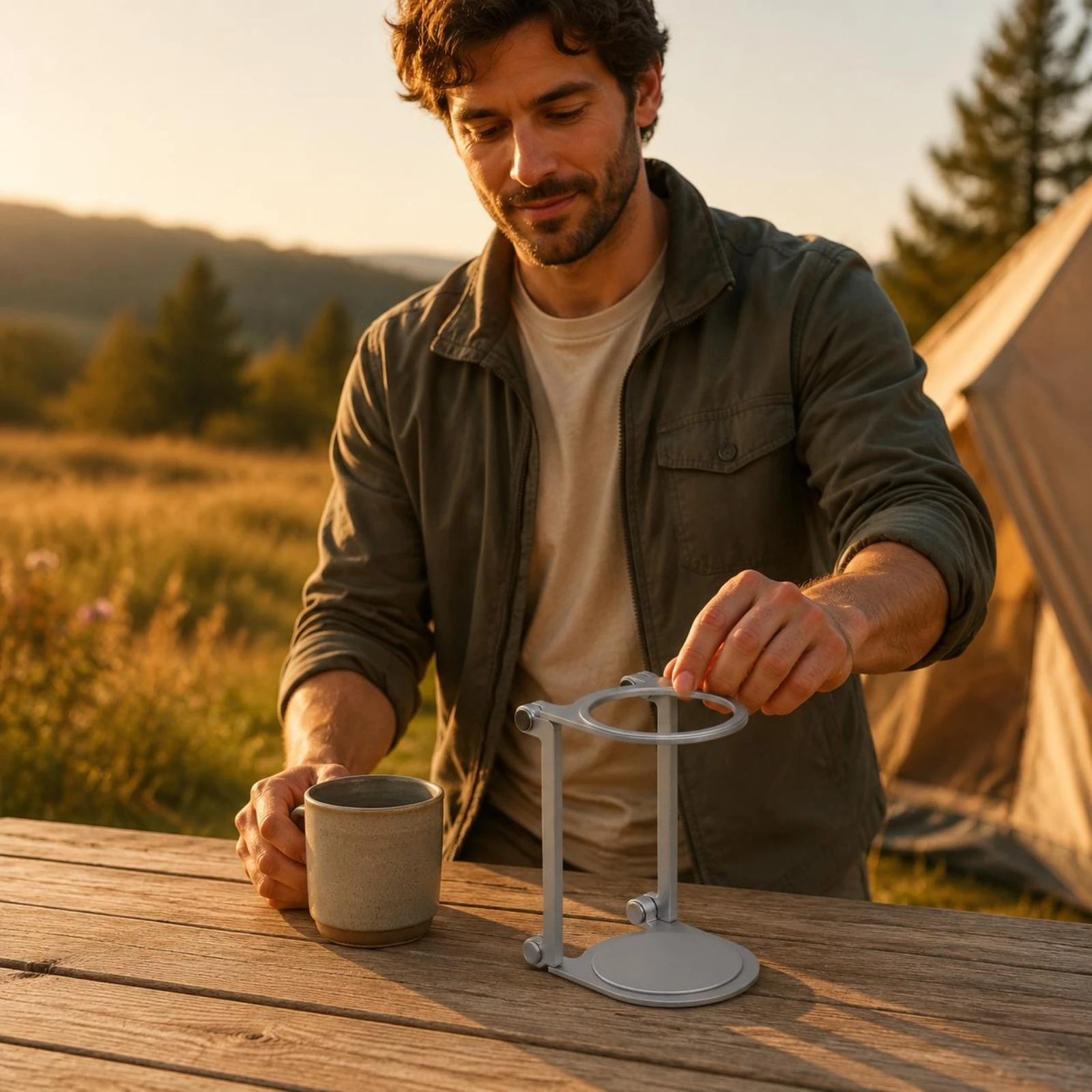 Folding Coffee Stand Universal Compatibility Foldable Coffee Brewer Stand Stable Base Rust-Resistant for Outdoor
Folding Coffee Stand Universal Compatibility Foldable Coffee Brewer Stand Stable Base Rust-Resistant for Outdoor