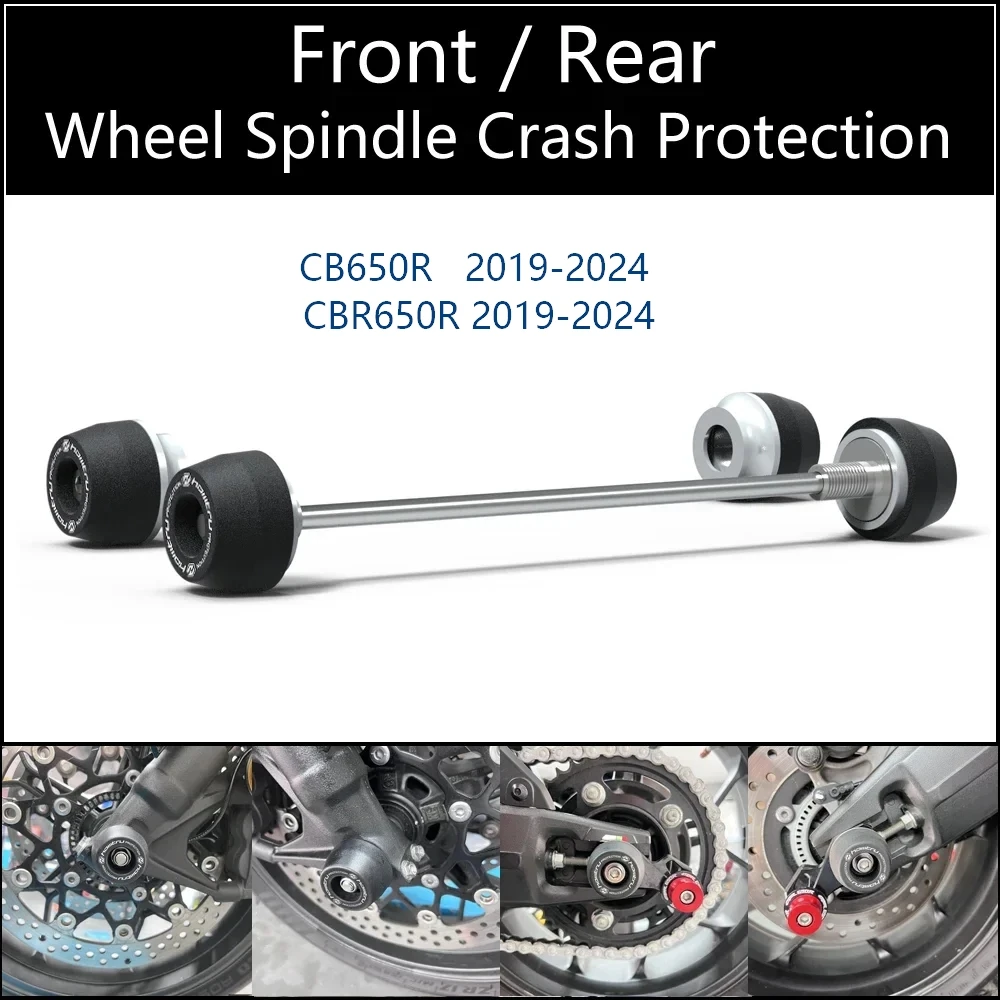 For Honda CBR650R 2024 CBR 650R 2019-2023 CB650R CB 650R 2019-2024 Motorcycle Front Fork & Rear Wheel Spindle Crash Protection
For Honda CBR650R 2024 CBR 650R 2019-2023 CB650R CB 650R 2019-2024 Motorcycle Front Fork & Rear Wheel Spindle Crash Protection