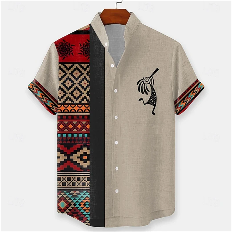 Retro Ethnic Style Totem Pattern 3D Print Men Shirt Summer Casual Short-sleeved Loose Shirt Fashion Street Trend Men's Clothing
Retro Ethnic Style Totem Pattern 3D Print Men Shirt Summer Casual Short-sleeved Loose Shirt Fashion Street Trend Men's Clothing