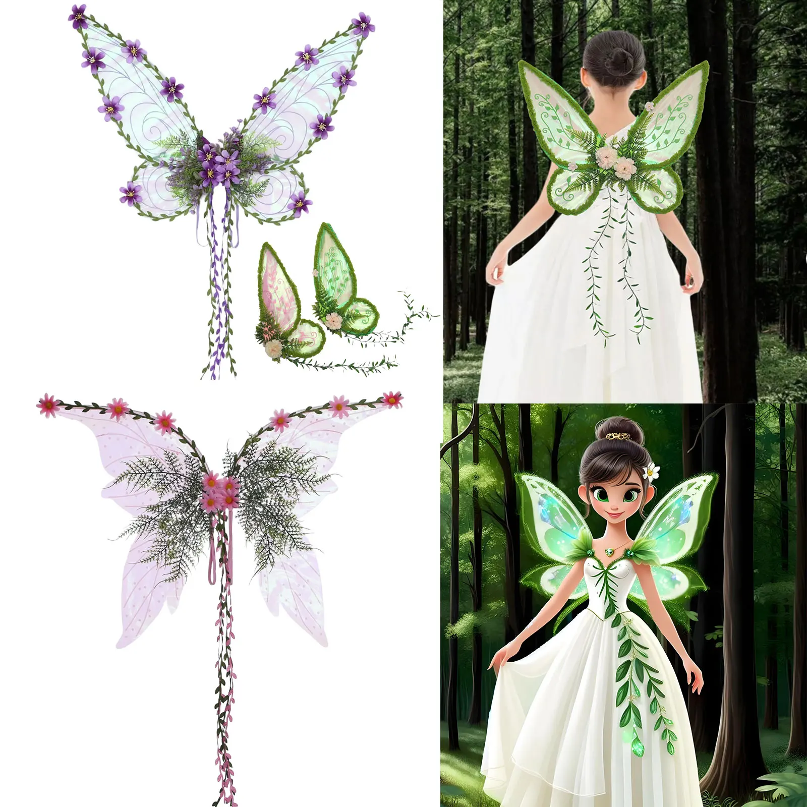 Fantasy Fairy Wing Costume Elf Angel Butterfly Wings Adults Kids Princess Halloween Party Cosplay Dress Up Festival Performance
Fantasy Fairy Wing Costume Elf Angel Butterfly Wings Adults Kids Princess Halloween Party Cosplay Dress Up Festival Performance