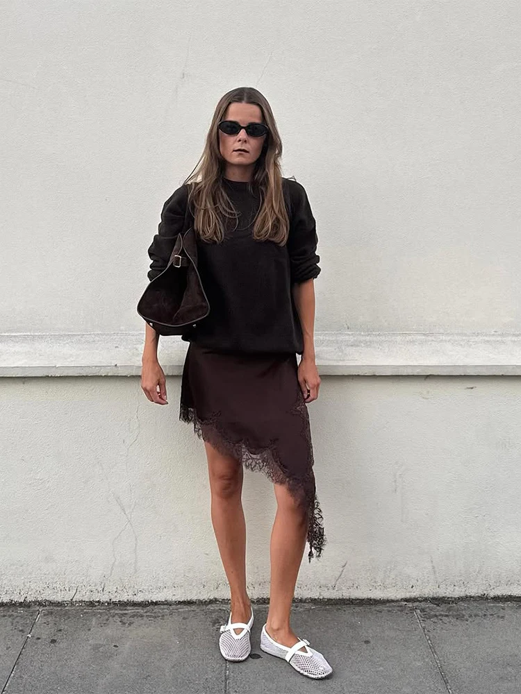 Lace Patchwork Irregular Skirt Women Fashion Solid Waist Cinched Mid-length Bottom Lady 2025 Party Daily Street Loose Skirts
Lace Patchwork Irregular Skirt Women Fashion Solid Waist Cinched Mid-length Bottom Lady 2025 Party Daily Street Loose Skirts