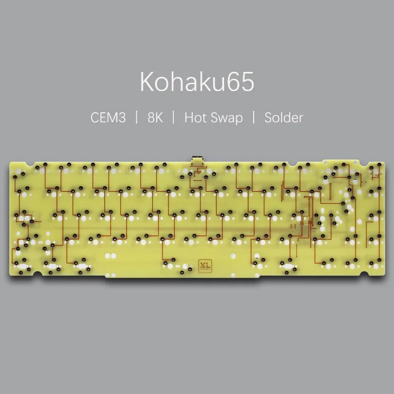 Kohaku65 Keyboard PCB Customization CEM-3 8K Hot-swapping Solder Rigid Plate Support VIA for Mechanical Keyboards Accessories
Kohaku65 Keyboard PCB Customization CEM-3 8K Hot-swapping Solder Rigid Plate Support VIA for Mechanical Keyboards Accessories