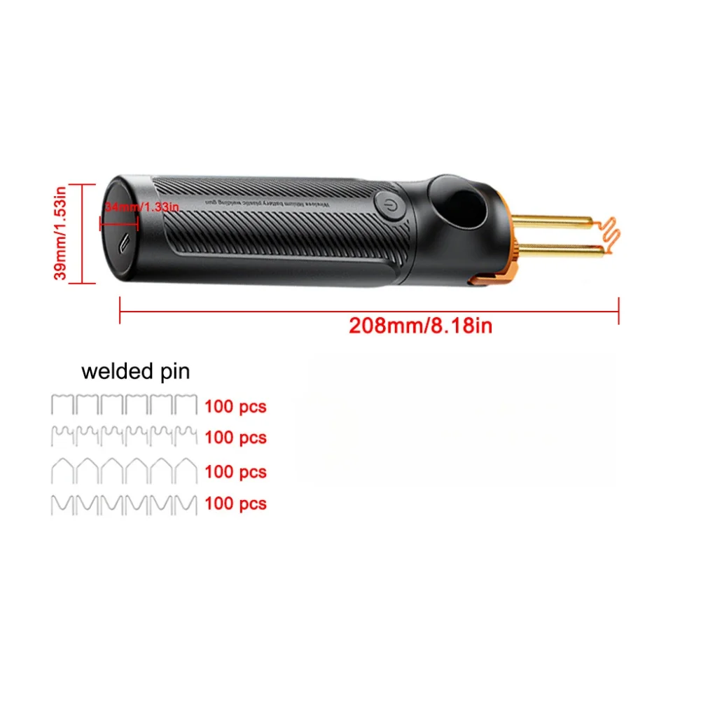 Cordless Plastic Welding Tool Designed for Car Bumper Repair and Compatible with Standard Lithium Battery Packs
Cordless Plastic Welding Tool Designed for Car Bumper Repair and Compatible with Standard Lithium Battery Packs